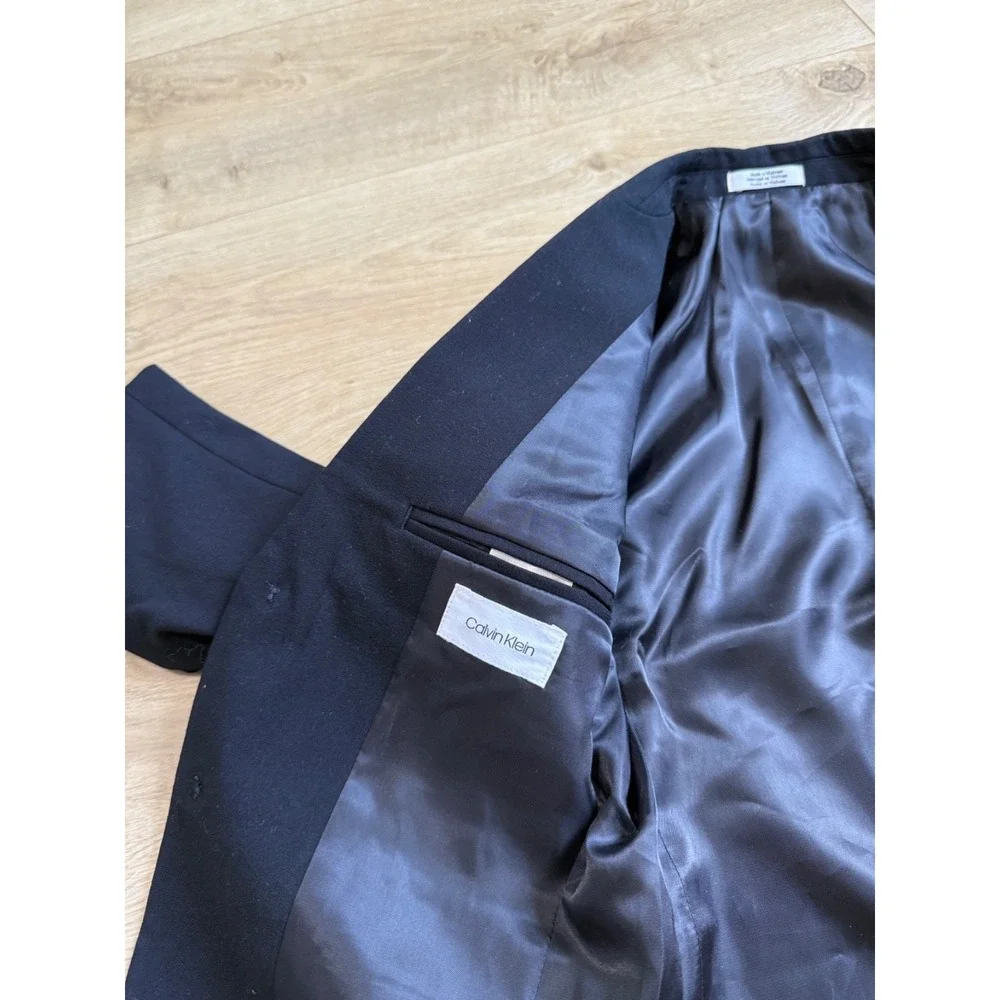 NWT Boys Calvin Klein Suit Separates Black SLIM FIT Jacket‎ Size 5 msrp $89.50